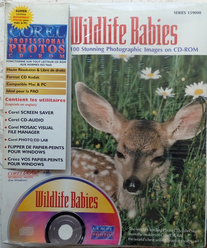CD de photos libres de droits Corel Wildlife Babies pour Mac et PC