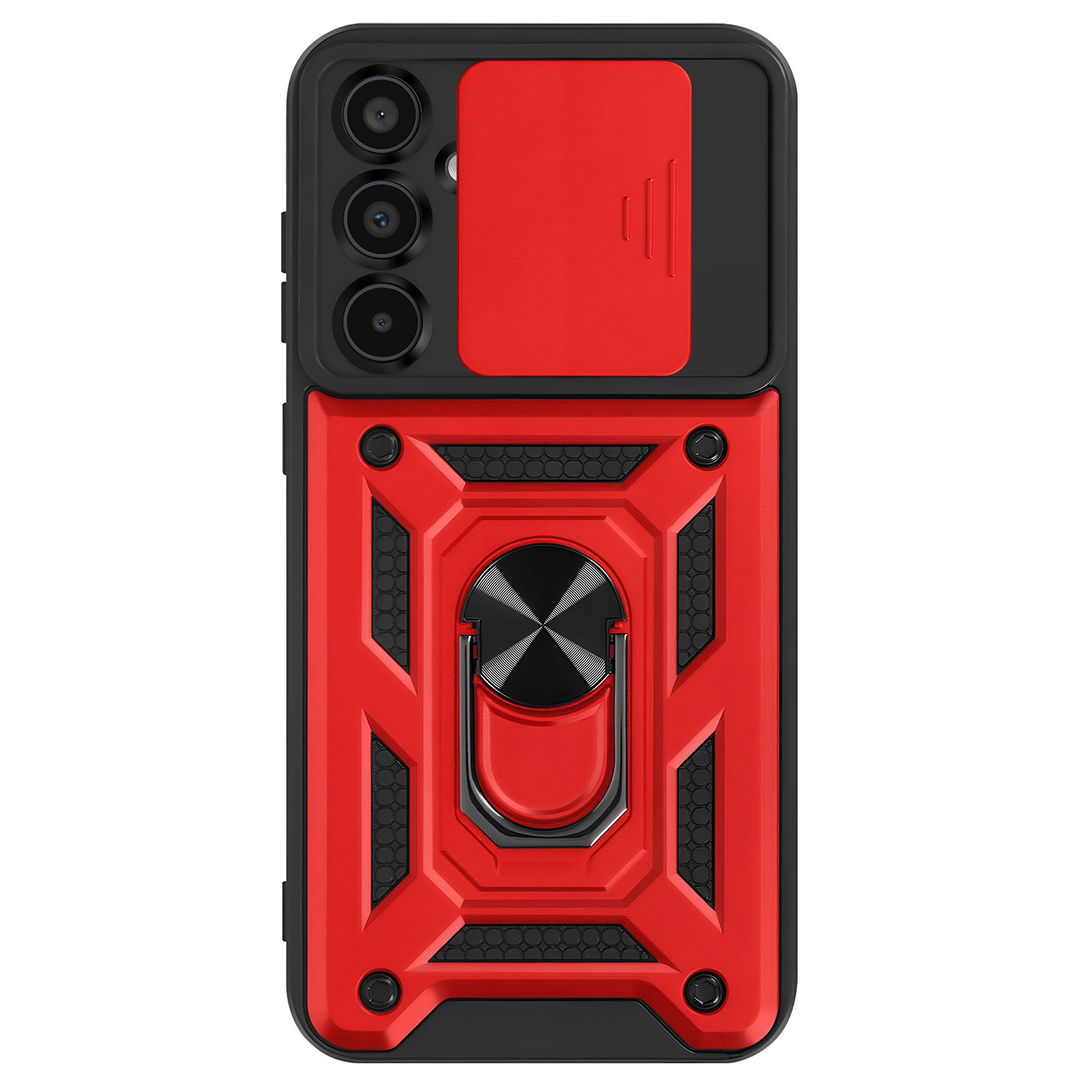 Coque Galaxy A35 antichoc Mayaxess avec protège-caméra - Rouge