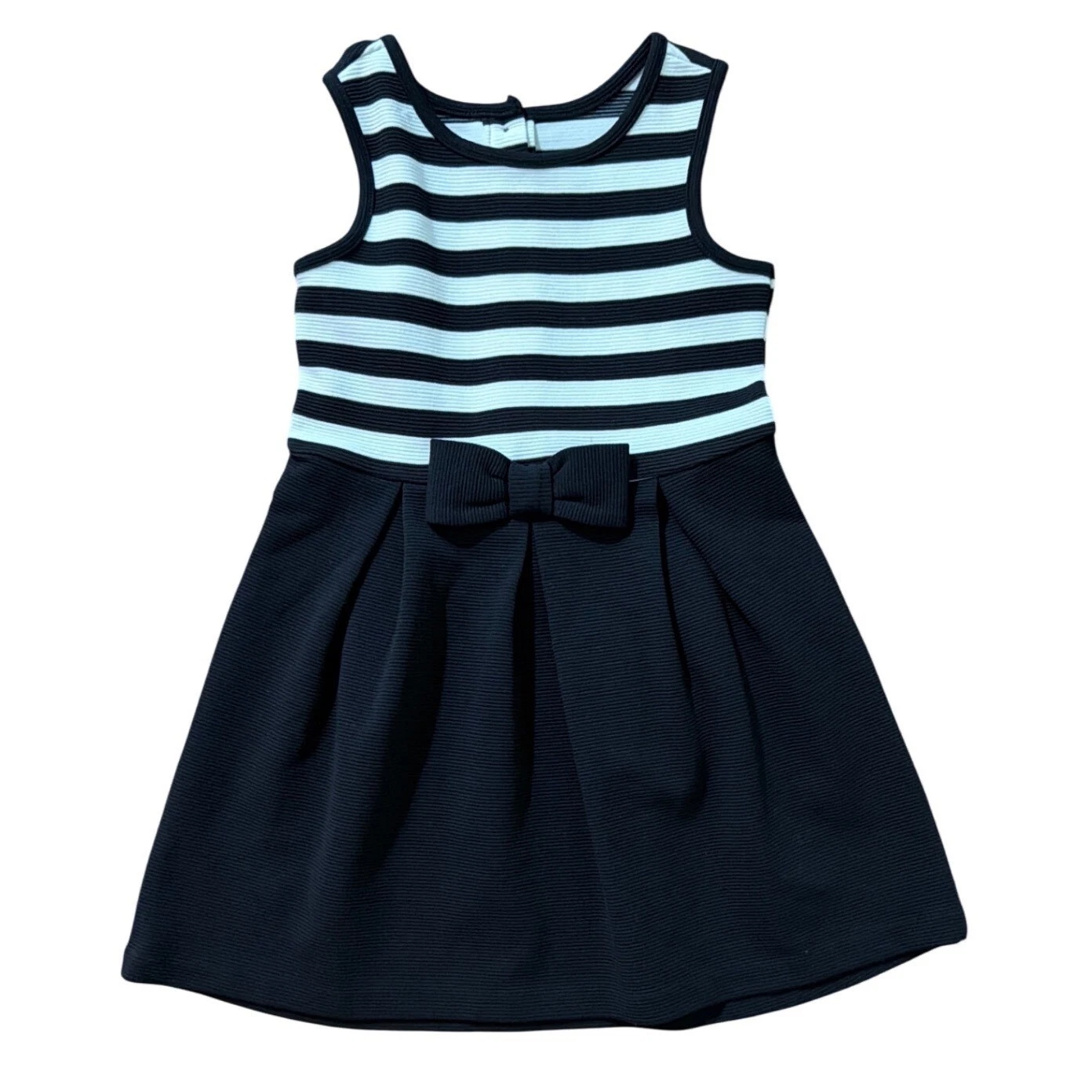 Janie and Jack Girls Navy Blue White Striped Bow Ottoman Dress Size 6
Opens in a new window or tab