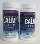 Natural Vitality Calm Sleep Drink Mix w/Magnesium & Melatonin, Mixed Berry 2 PK