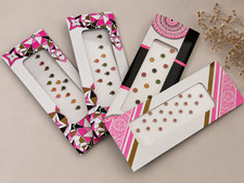 BINDI SET OF 12 BEST FANCY WOMEN TATTO STICKER TEMPORARY MULTI COLOR DESIGNER