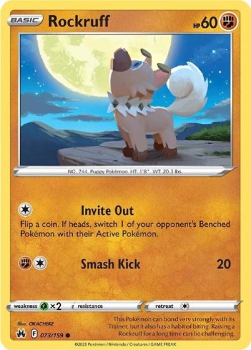 Rockruff - CRZE 073 Pokemon - Medium Play