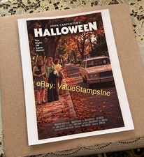 John Carpenter Halloween Movie Poster RARE 7.5x10.5 Michael Myers, Jamie Curtis