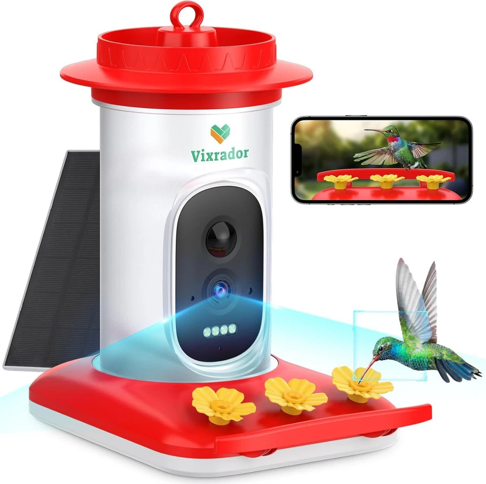 Vixrador smart hummingbird feeder combines advanced technology with practical de - Image 3 of 4