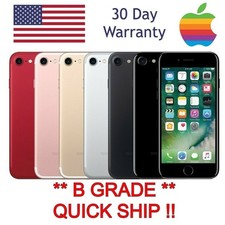 UNLOCKED or AT T / T-Mobile Apple iPhone 7 64GB 128GB 256GB Smart Phone B GRADE