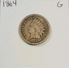 1864 Indian Head  Cent  Copper Nickel Good