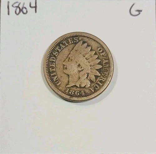 1864 Indian Head  Cent  Copper Nickel Good