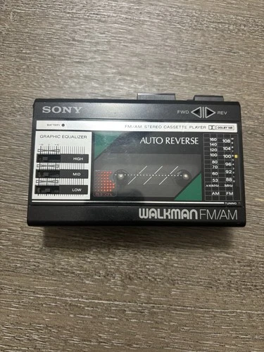 Sony Walkman WM-F18 Portable Cassette Player FM/AM Stereo Auto Reverse Dolby NR