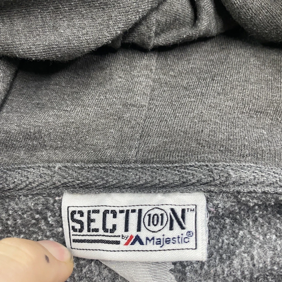 Sudadera con capucha vintage de la Universidad de Carolina del Norte para hombre 2XL gris universidad cremallera completa suéter Foto 3 de 4