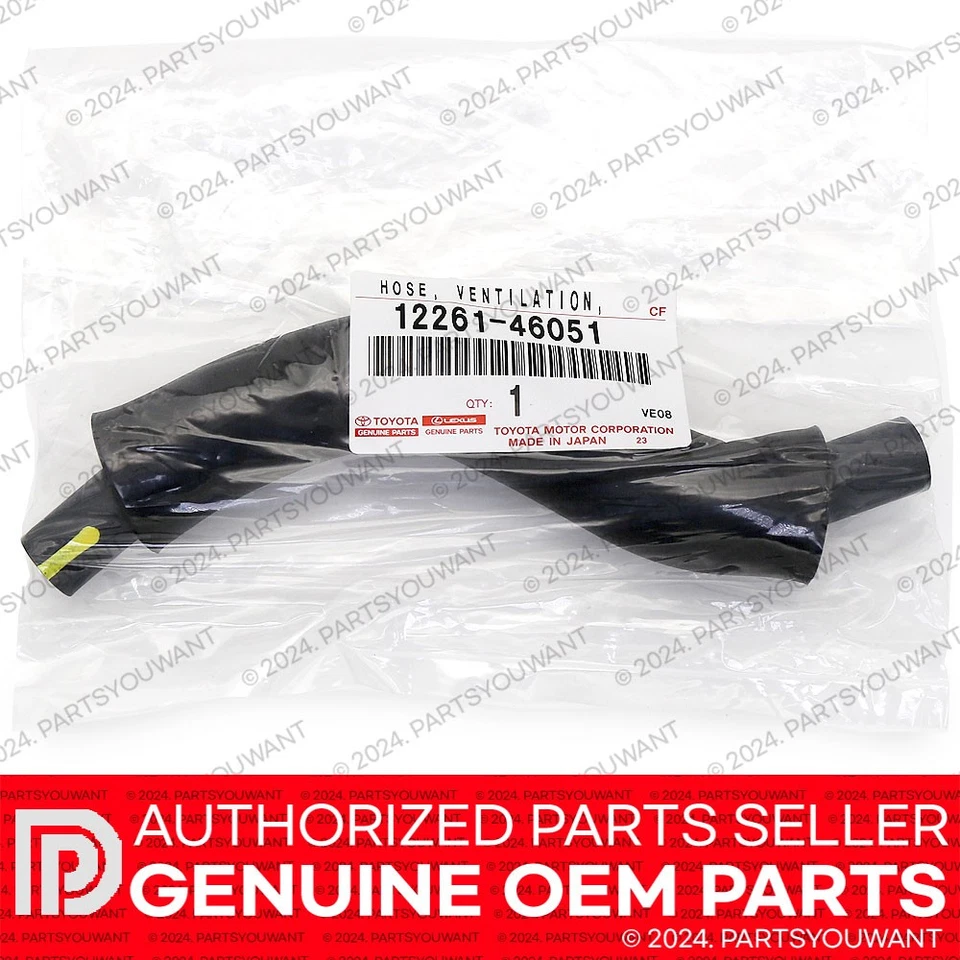 Manguera de válvula PCV ORIGINAL Lexus GS300 IS300 SC300 Toyota Supra OEM 12261-46051 NUEVO Foto 2 de 4