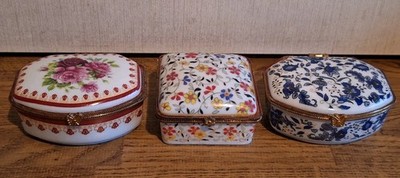 Wunderschöne kleine Pillendosen-Sammlung mit 3 verschiedenen Vintage-Dosen!