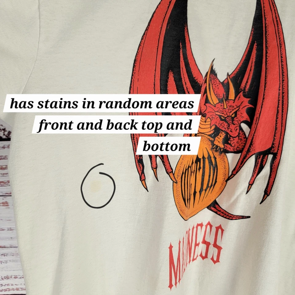 Camiseta rara 1993 MADNESS Ska Punk Band VICTIM TOUR talla L puntada única Foto 4 de 4