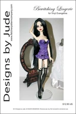 Bewitching Lingerie Doll Clothes Sewing Pattern for 17" Vinyl Evangeline Tonner
