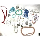 27 PC Jewelry Lot Estate VTG Modern Wearable Necklace Earrings Beaded Costume