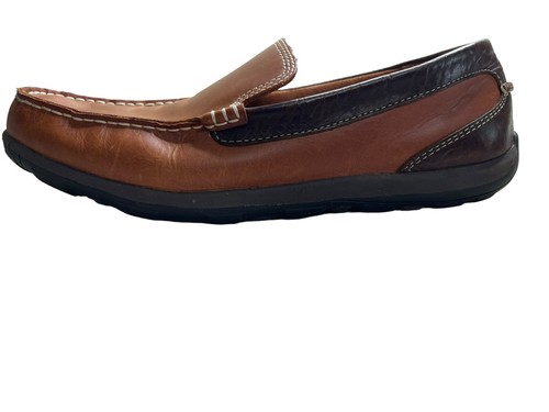 LL Bean Shoes Mens 11.5 Brown Leather Loafers Slip On Casual Driving - Picture 5 of 8