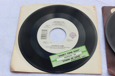 Set of 2 Highway 101 45 RPM Vintage Country Music Records w