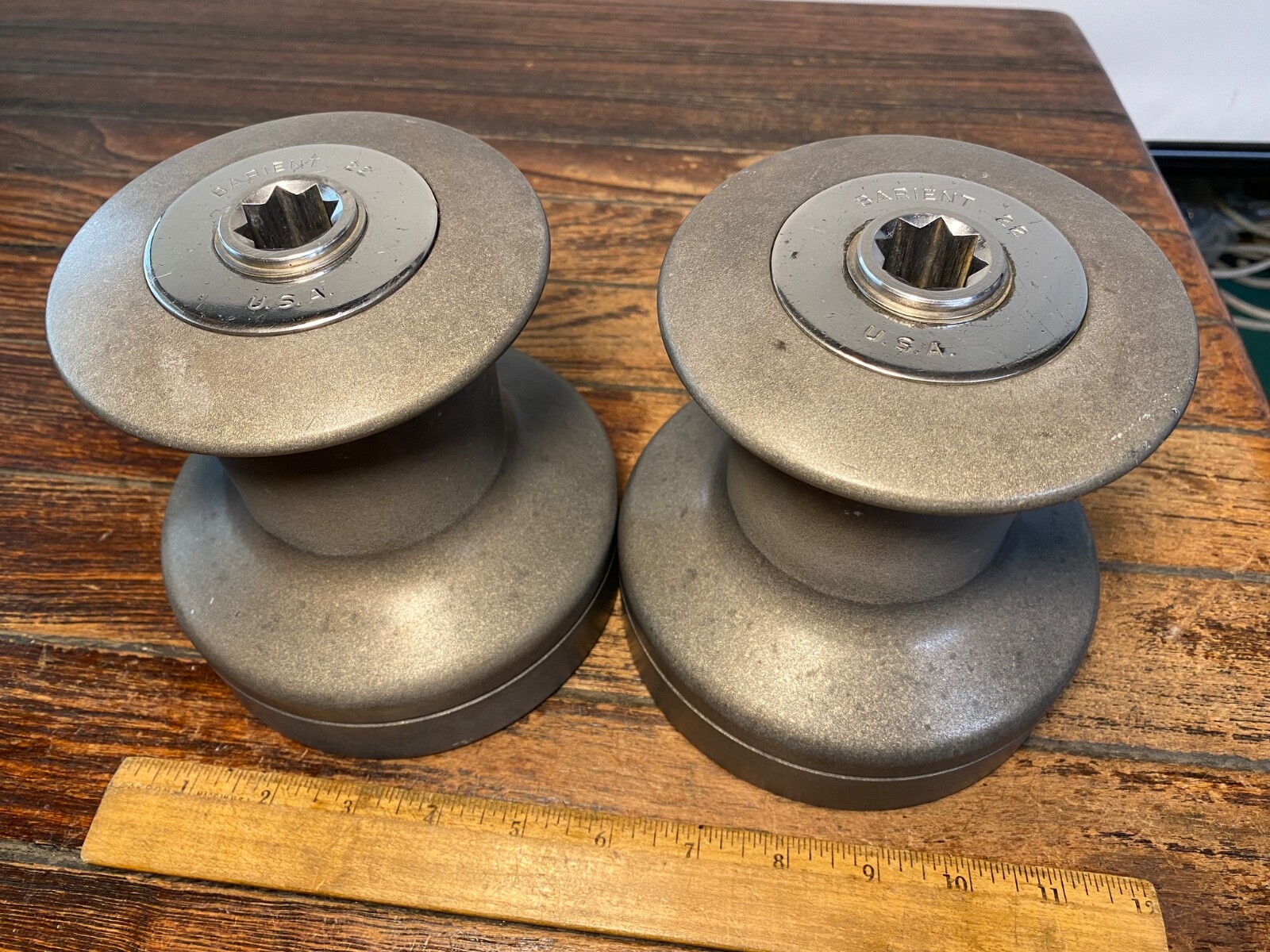 Nice Clean Pair of Barient 22, Two Speed Winches, 35:1 Power Ratio