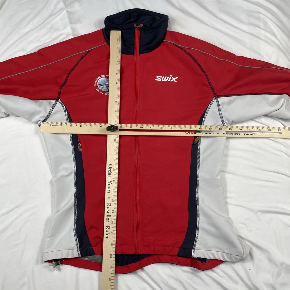 Chaqueta Swix Adulto Mediana Roja Esquí Invierno Cremallera Completa Bolsillos Pullover Y2K Mujer Foto 3 de 4