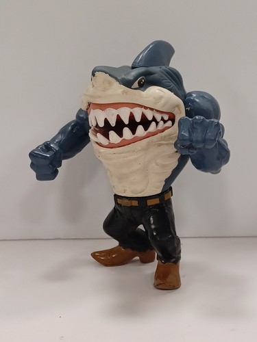 Vintage 1994 STREET SHARKS 6-Inch Action Figure RIPSTER with BLACK PANTS - 第 1/7 張圖片