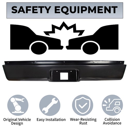 Rear Bumper Roll Pan w/LED License For Chevy Silverado GMC Sierra 1500 1999-2013 - Picture 23 of 29