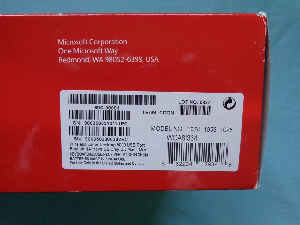 Microsoft Wireless Laser Desktop 5000 - Image 4 of 4