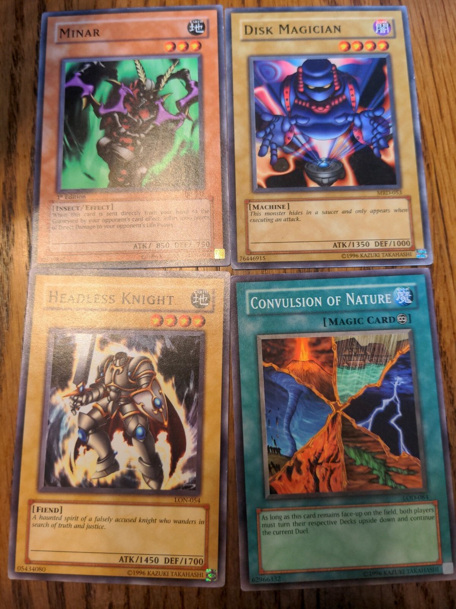 Yu-Gi-Oh Four Card Common Lot 12 LON LOD MRL MRD Free Shipping | eBay