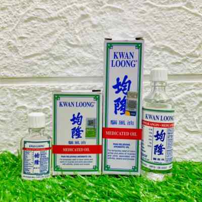 20 bottle X 15ml  Kwan Loong Medicated Oil Bottles with Menthol & Eucalyptus Oil