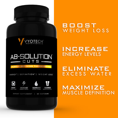 Thermogenic Fat Burner Ab Solution Cuts Vyotech Nutritionals 1 Bottle 