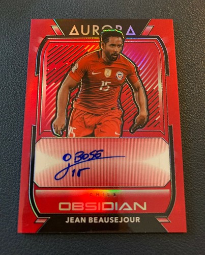 2020-21 Panini Obsidian JEAN BEAUSEJOUR AUTO red asia tmall t-mall Chile - Picture 2 of 2