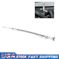 Braided Stainless Steel Oil Dipstick For 65-90 Bbc Flexible Engines 396 402 427 Braided Stainless Steel Oil Dipstick For 65-90 Bbc Flexible Engines 396 402 427