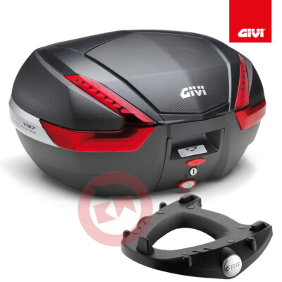 GIVI KIT KOFFER MONOKEY CARBON V47NN PLATTE SR45 YAMAHA T-MAX 500 2001-2007