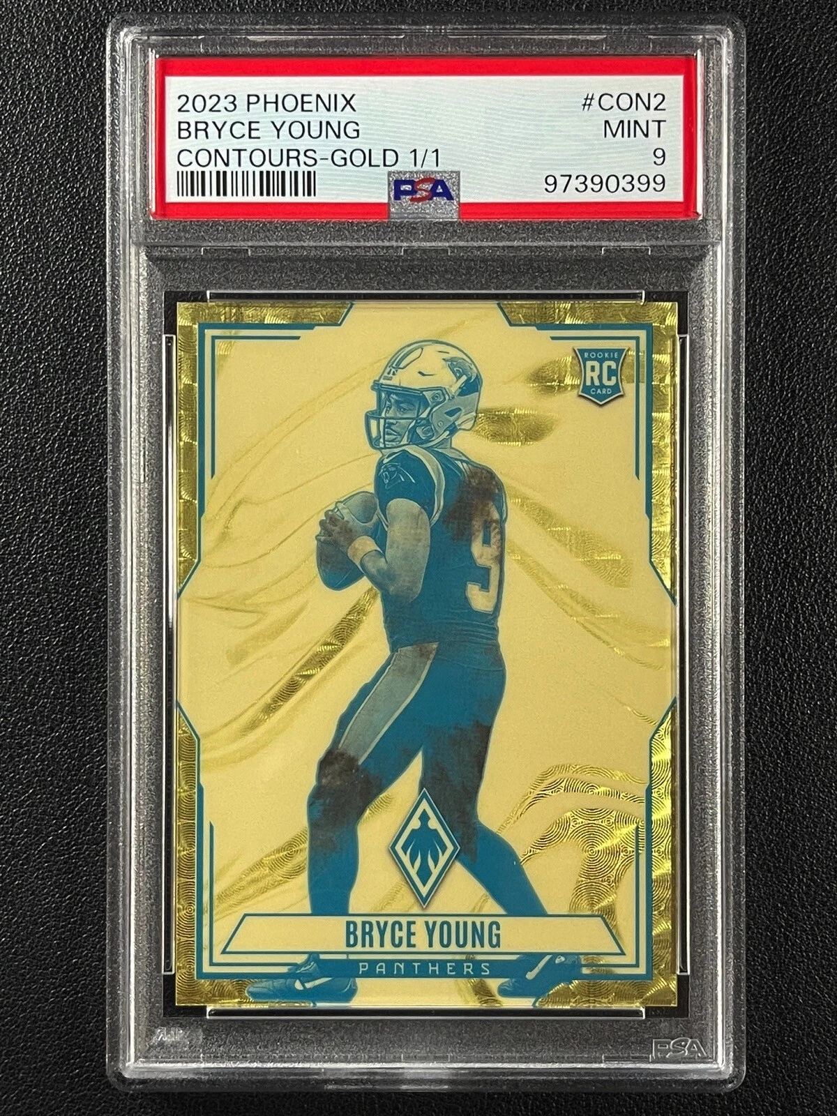 Bryce Young Panini Phoenix Contours #CON2 Gold