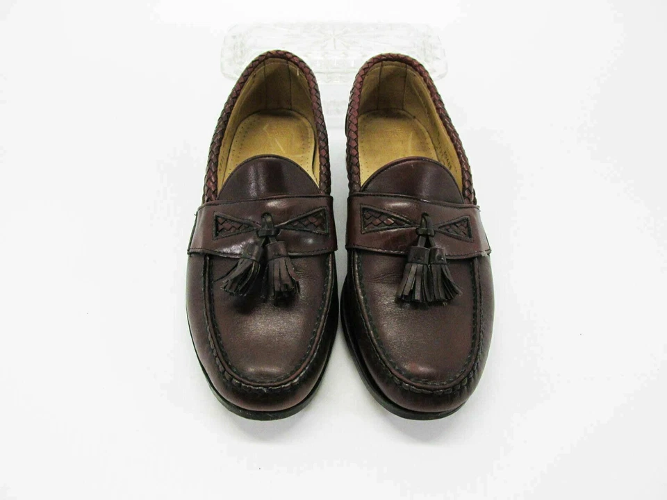 Zapato Allen Edmonds Hombre Maxfield Talla 10D Borla Mocasín Sin Cordones Usado qp Foto 4 de 4