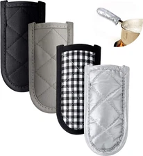 4pcs Hot Handle Holders Pan Heat Resistant Pan Handle Covers Non-Slip Pan Holder