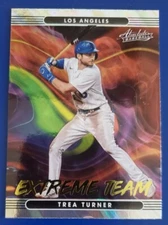 2022 Panini Absolute Extreme Team Trea Turner Lava Parallel ET-2