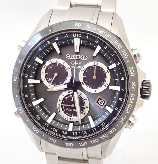 Seiko Astron SBXB011 GPS Men's Watch Stainless Ceramic Black Seiko Astron SBXB011 GPS Men's Watch Stainless Ceramic Black
