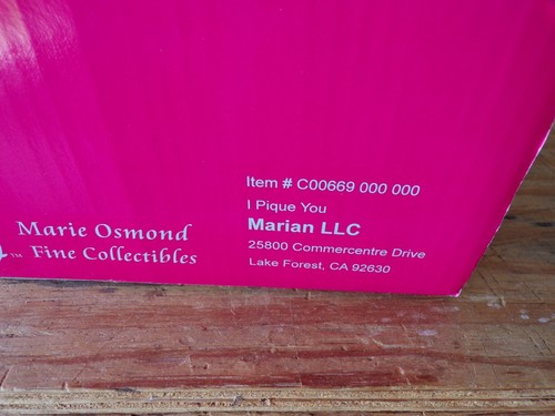 COA #031/500 NEW NRFB RARE MARIE OSMOND I PIQUE YOU PORCELAIN DOLL - Picture 2 of 5