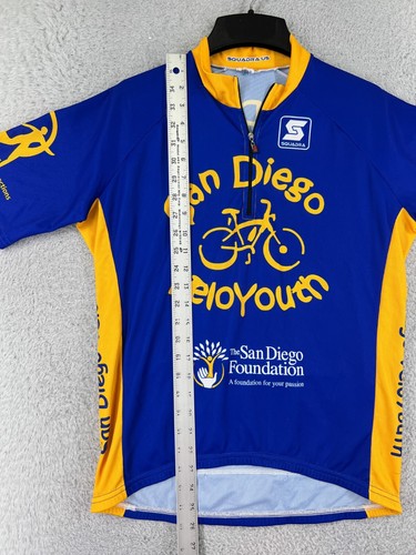 Sqaudra Cycling Jersey Adult Small Blue 1/4 Zip San Diego Veloyouth Polyester - Picture 11 of 14