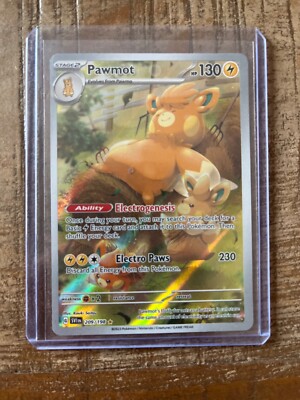 Pokémon TCG Pawmot Scarlet & Violet Base Set 209/198 Holo Illustration Rare