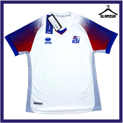 Island Fußball Trikot Errea Small Away Jersey KSI Fyrir Island 2018 2019 R52