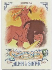 2015 Topps Allen & Ginter MENAGERIE of the MIND #MM-17 Chimera base card 53