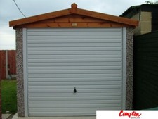 PREFAB GARAGES & BUILDINGS Apex Spar Pebbledash Finish 8ft6in(W) x 16ft3in(L)