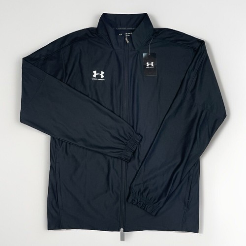 Under Armour UA Challenger Track Jacket Men's Full Zip Sweatshirt Black 2XL NWT