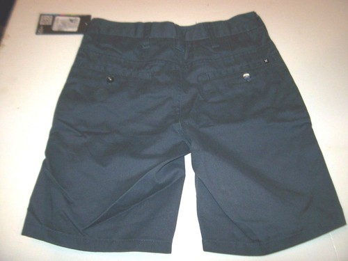 NEW Hurley charcoal gray khaki chino long walk shorts boys sz 6 adjustable - Picture 2 of 2