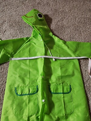 Child Light Weight Green Hooded FROG Rain Coat JACKET 6 8 | eBay