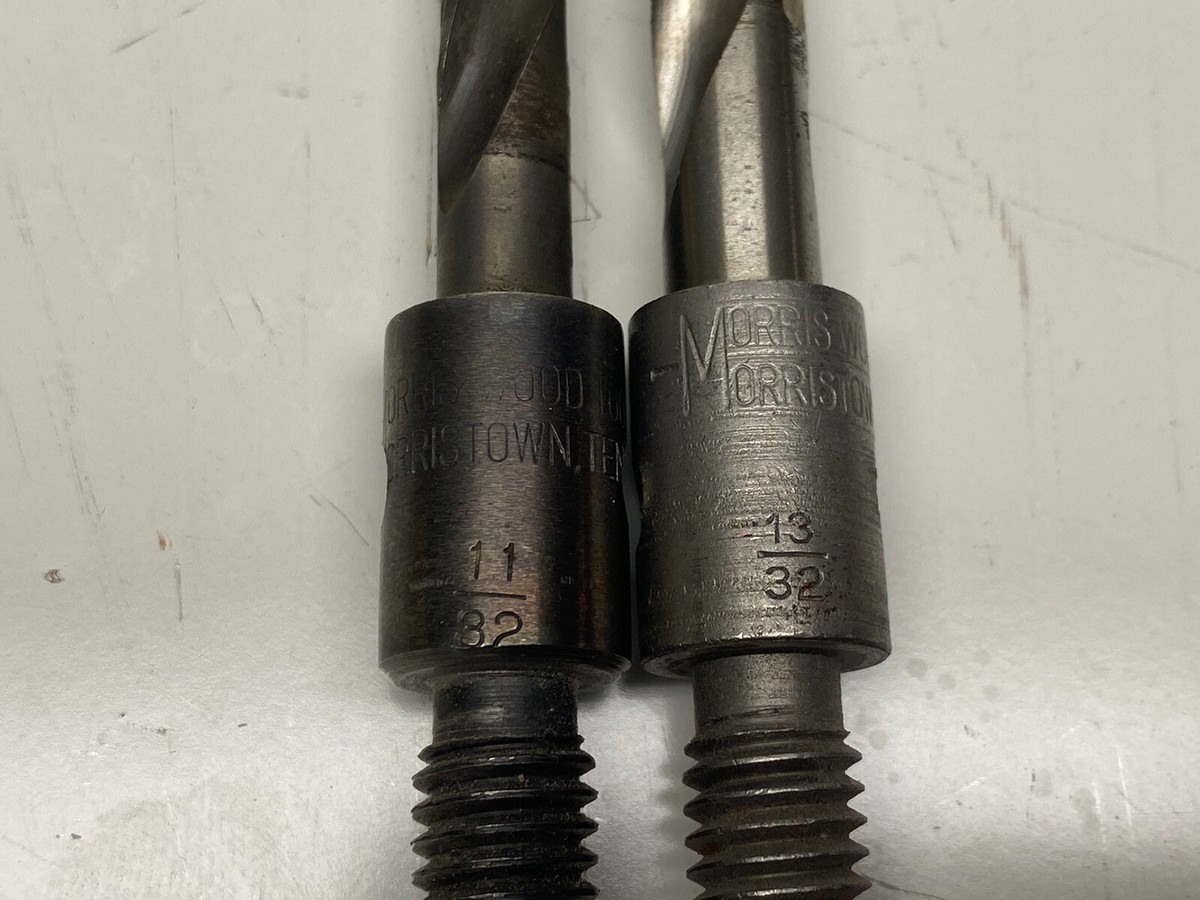 Morris Wood Tool Drill Bit Threaded Shank Brad-Point 4-11/32