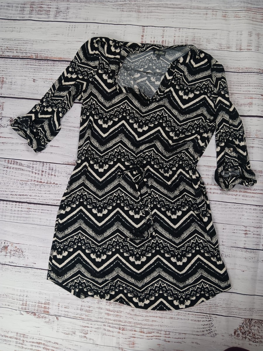aztec black and white dress New usa Boho women's Black White chevron aztec bohemian bell sleeve hippie silky maxi dress s m vacation Beach