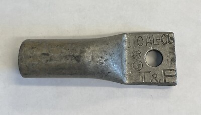 T&B 1/0 AL-CU SINGLE HOLE 50 ORANGE COMPRESSION LUG