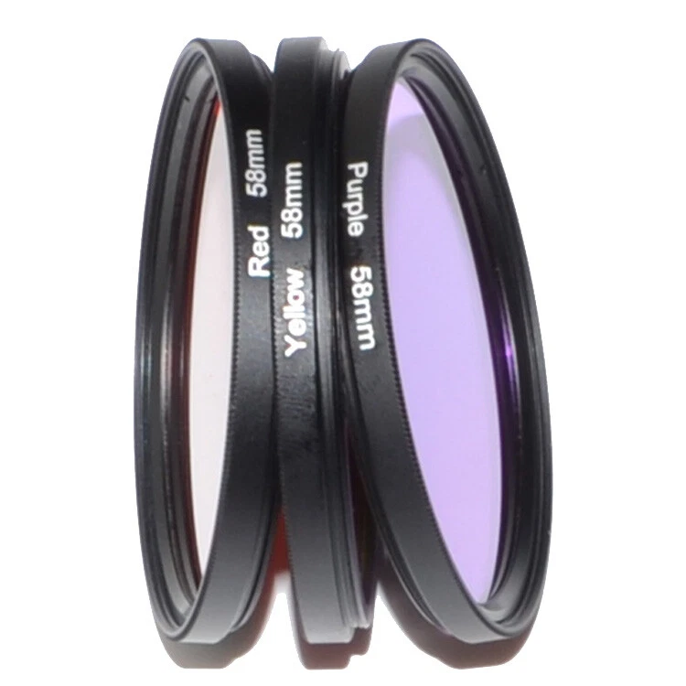 58mm Lens Filter CPL UV ND2 Red Yellow Purple Filter for Gopro Hero 3 Session - Image 4 of 4