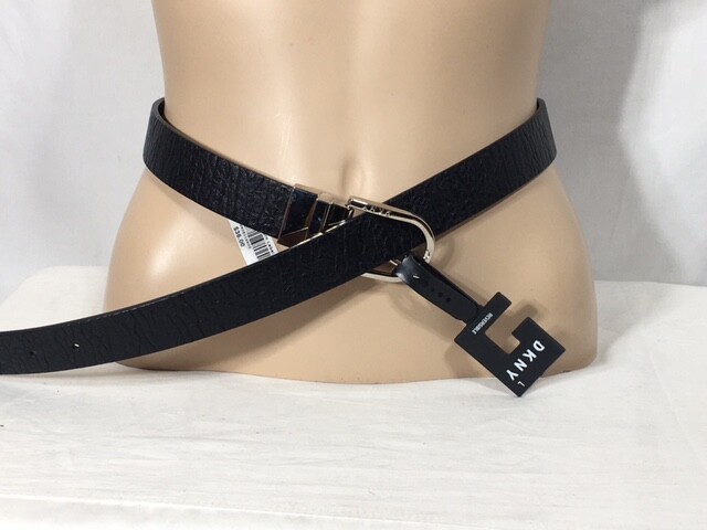 DKNY Leather Belt DKNY Jeans, Vintage Logo Black Leather Belt, Circa 1994 - Etsy main image 3